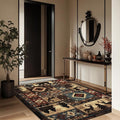 Empire Bear Cabin Area Rug for Hallway Rustic Lodge Border Rugs Multicolor Indoor Door Mat Moose Deer Floor Carpet Mats 2'x3'