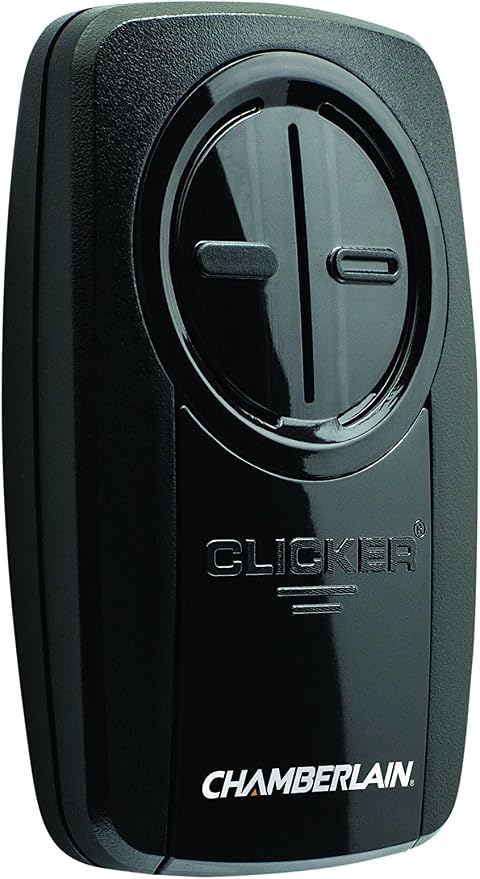 Chamberlain KLIK5U-BK2 Garage Door Opener, Universal Remote Control, Black - Quantity 1