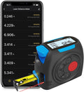 ACEGMET 3-in-1 Digital Tape Measure, 130ft Laser Distance Meter and 16ft Auto-Lock Measuring Tape, Smart App Sync for Floor Planning, ±1/16" High Precision, 2" Backlit LCD, USB-C Rechargeable, IP54