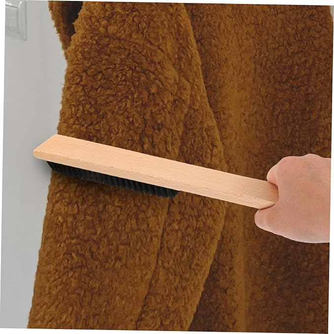 BESPORTBLE 3pcs Clothing Bristle Brush Wood Handle Multi-Purpose Scrub Brush for Clothes Hats and Shoes Cleaning Tool for Home Use and Hotel Supplies