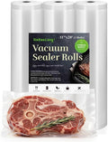 Vacuum Sealer Bags 3 Rolls 11"x20' Freezer Bags | Commercial Grade, BPA Free, Customized Size, Sous Vide Cooking, Puncture Prevention, Kitchen Essentials, Kitchen Gadgets