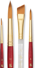 Princeton Series 4050 Heritage Synthetic Sable Brush Set - Blick Exclusive, Set of 4