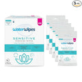 WaterWipes Sensitive Feminine Wipes, 99.9% Purified Water, pH Friendly for Daily Intimate Care, Gynecologist Approved, Fragrance Free, 50 Count (5 Packs)