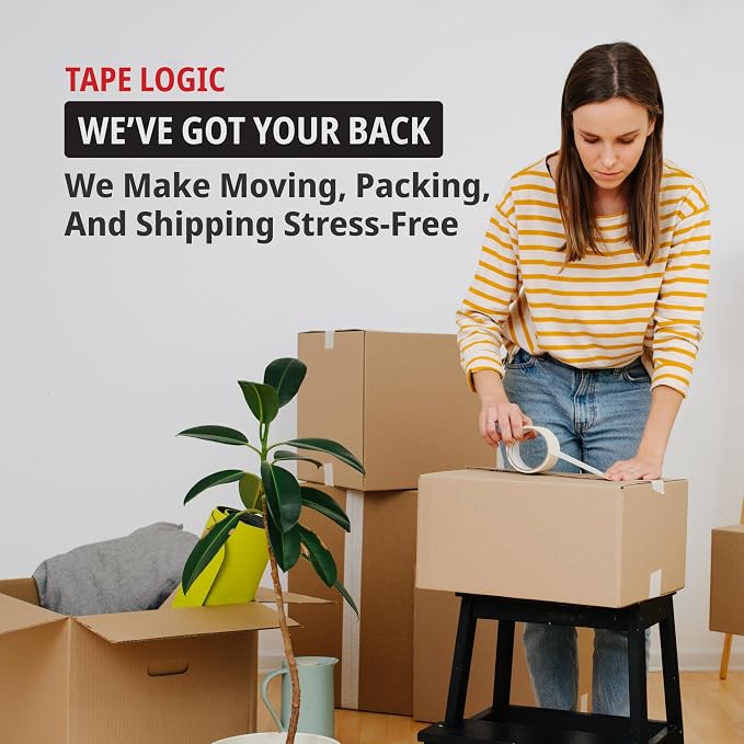 Tape Logic 2 Inch Packing Tape Dispenser Gun for Shipping Tape, Packaging Tape, Moving Tape, Box Tape, Carton Sealing, Mailing, Order Fulfillment, Warehouse, Office & Home Packing Supplies