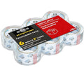 Clear Packing Tape Refills Heavy Duty,6 Pack,2.7 Mil,2"×68 Yd | Total 408 Yards,Compatible with Standard Tape Dispenser,Quiet Unwind,Easy Start,for Shipping Packaging Moving Sealing,Bulk