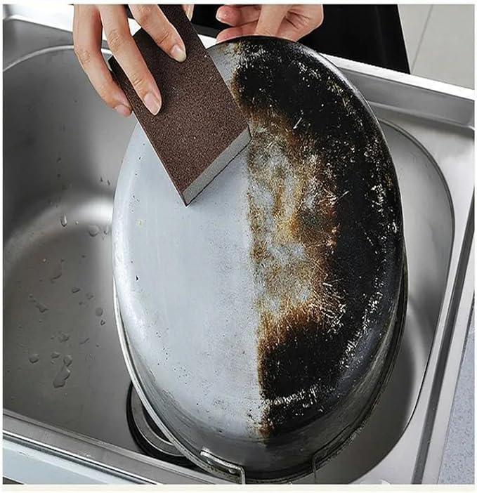 Carborundum Sponge Carborundum Sponge 20pcs Magic Eraser Kitchen Bathroom Cleaning Rust Remover Sponges Tool for Pots Pans Grill Oven Racks Sink