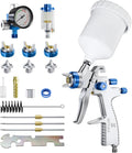 LVLP Air Spray Gun Premium Kit with 1.3/1.5/1.7mm Nozzle & Air Regulator,Automotive Paint Sprayer, for Cars & House DIY Painting Gun