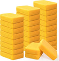 30 Pcs Large Sponges Bulk 7.5 x 5.5 x 1.9 Inch Yellow Grouting Sponge Non-Scratch Scrubber Car Wash Thick Heavy Duty Scrub Sponges Multifunctional Sponge for Cleaning Dishes Car Tile Crafts Supplies