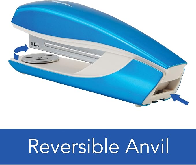 Swingline Stapler, NeXXt Series Wow, Desktop Stapler, 40 Sheet Capacity, Blue (55047036)