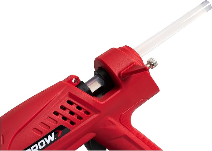 Arrow Fastener 300-Watt Heavy Duty Professional Electric Hot Melt Glue Gun for Crafts, Construction, and Wood, Clear | For Crafts, Construction & Wood, Removable Base Stand, Comfortable Grip, Insulated Safety Nozzle, Adjustable Flow Control