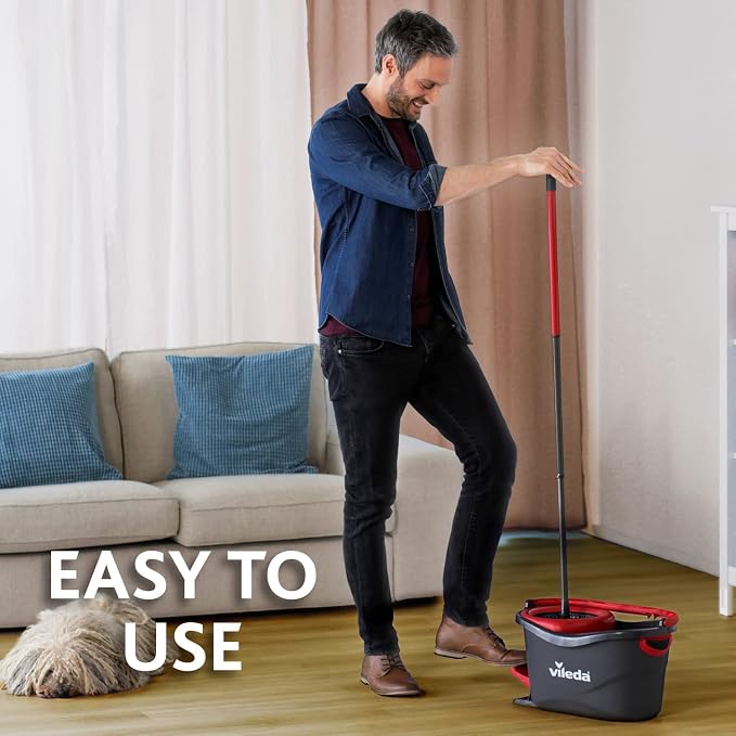 Vileda Easy Wring and Clean Turbo Microfibre Mop and Bucket Set