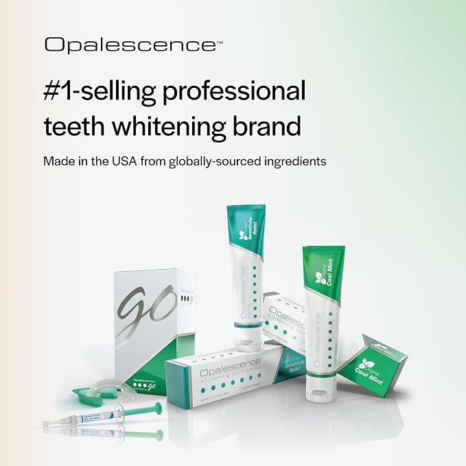 Opalescence Whitening Toothpaste Original 4.7oz - Mint - 6 Pack - 5166-6 | Dentist-Developed Oral Care Whitening Fluoride Toothpaste for Daily Use, Surface Stain Removal & Helps Strengthen Enamel
