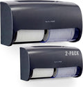 Alpine 2 Pack Commercial Toilet Paper Dispenser - Double Toilet Paper Holder Wall Mount for Less Frequent Paper Roll Refill
