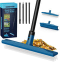 Gardtech 2-in-1 Artificial Turf Rake Brush Broom for Grass Blue | 4-Row Curved & 3-Row Straight Head, Quick-Change, Long Handle