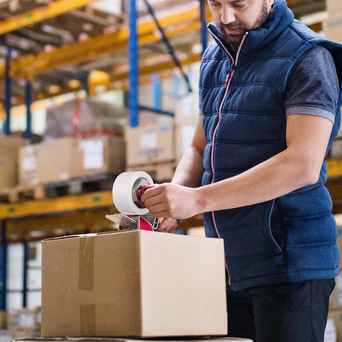 JARLINK Clear Packing Tape (6 Rolls), Heavy Duty Packaging Tape for Shipping Packaging Moving Sealing, 2.7mil Thick, 1.88 inches Wide, 60 Yards Per Roll, 360 Total Yards | 2.7mil Thick and 1.88" Wide. 60 Yards per Roll, 360 Total Yards. Moving Supplies...