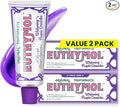 EUTHYMOL Purple Whitening Toothpaste, Instant Tone-up | 3.7 floz*2 (2 Pack) | Whitening Toothpaste for Yellow & Sensitive Teeth, Violet ToneUp, 24H Stain Defense, Long-Lasting Fresh Breath, Aluminum tube