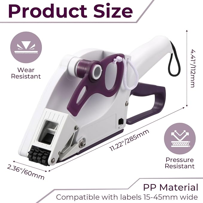 Hand Held Label Applicator, Manual Applicator Target Pasters Gun for Automatically Peel Off and Stick for Target Pasters Round Square Irregular Shape(Yh-30, 22-35mm Label Width)