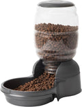 Petmate Replendish Automatic Dog Feeder Gravity Pet Treat Dispenser with Microban Protection Base, Wide Mouth Bowl, 100% BPA Free - 2 lb