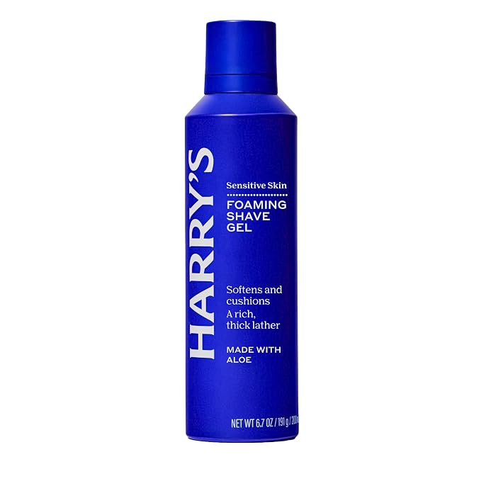 Harry's Foaming Shave Gel for Men with Aloe - (3 Pack) 6.7oz - Soothes and Cushions Skin for Shaving - Safe For Sensitive Skin