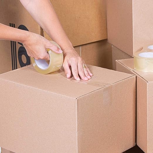 Heavy Duty Clear Packing Tape 6 Rolls 2 Inch x 110 Yards (330 Feet) Per Roll Carton Sealing Tape for Shipping Packaging Moving Office Storage & Tape Gun Refills 2 Mil 660 Total Yards