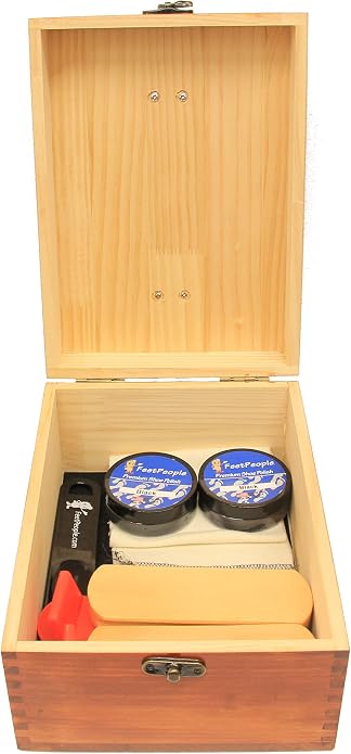 FeetPeople Shoe Polish Leather Care Valet Shoe Shine Kit, 3 Kits