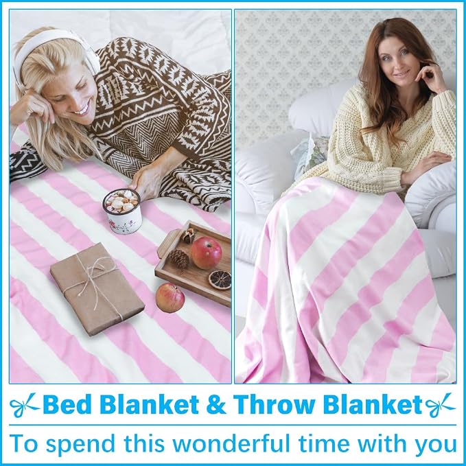 Vikumond Turkish Beach Towel Blanket Oversized 88x82 Inch Quick Dry Pink | Lightweight Compact Portable Sand Free Absorbent Boho Woven Throw for Pool Swimming Picnic Camping Cruise Outdoor Essentials
