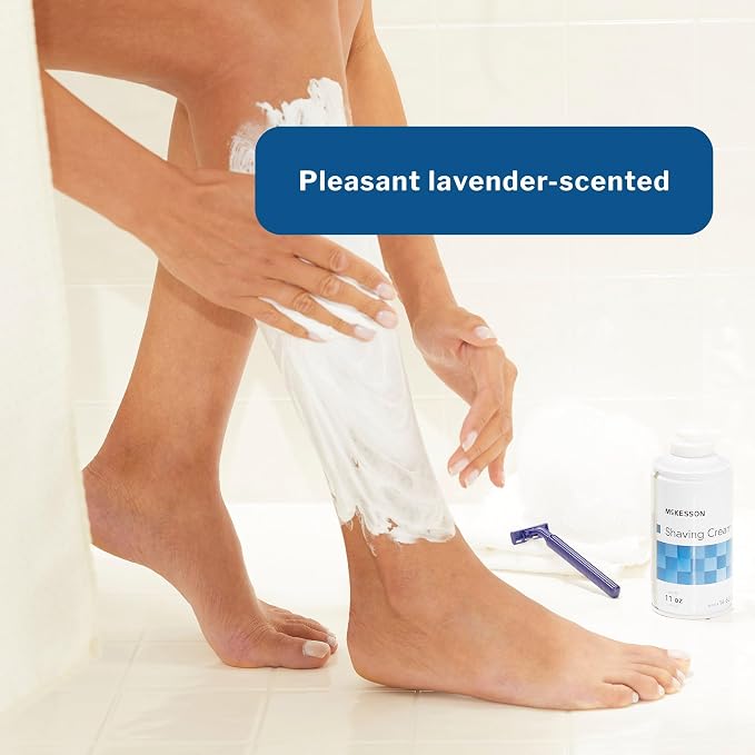 McKesson Foamy Shaving Cream Bulk, Foam Lavender Scented for Men and Women, 11 oz, 48 Count