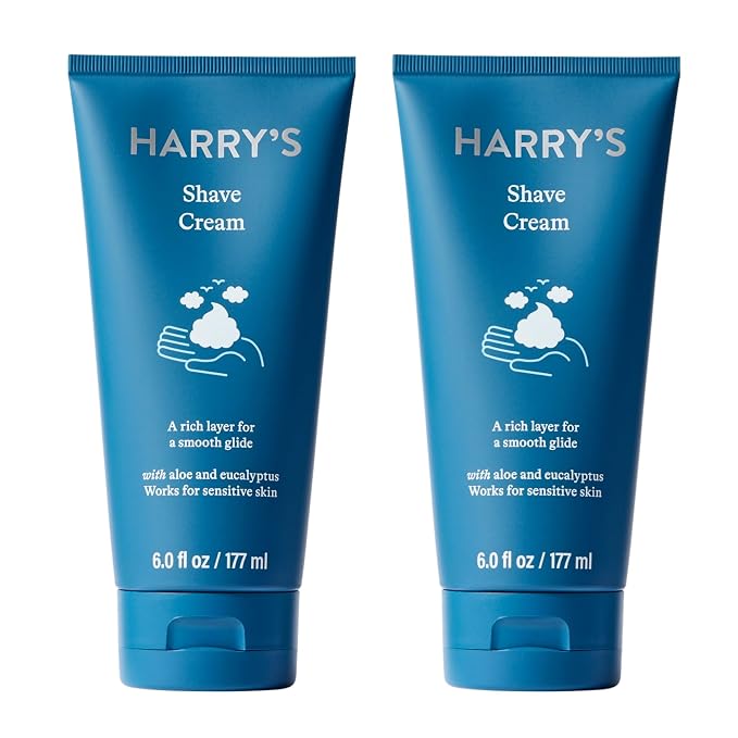 Harry's Razors for Men Refills 14 Count and Shaving Cream for Men 2 Pack