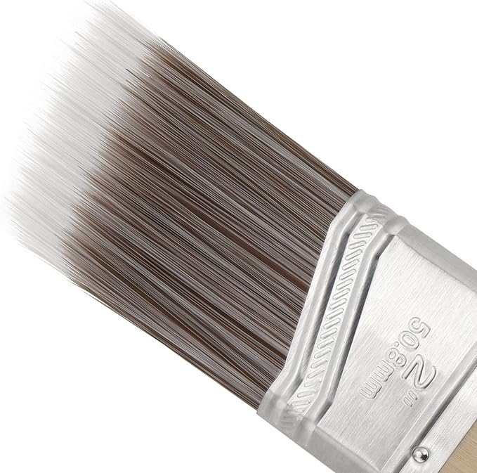 20 PCS 2 Inch Angle Paint Brushes for Acrylics, Stains, Interior & Exterior Use