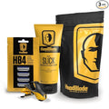 Moto Men's Head Shaving Starter Kit with HeadSlick Shaving Cream, Shaving Razor, Blade Refills (8 ounce HeadSlick)
