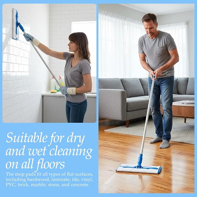 1000 Pcs Sweeper Dry Mop Refills Dry Duster Cloths Disposable Mop Pad Refills Floor Sweeping Cloths for Floor Mopping and Cleaning