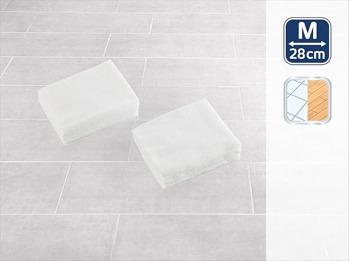Leifheit Clean & Away Dust Cloths, Pack 30 Cloths, Dust Attracting Cloths for Cleaning Hard Floors, Fits Leifheit Clean & Away Mop, 28 cm Wide,White
