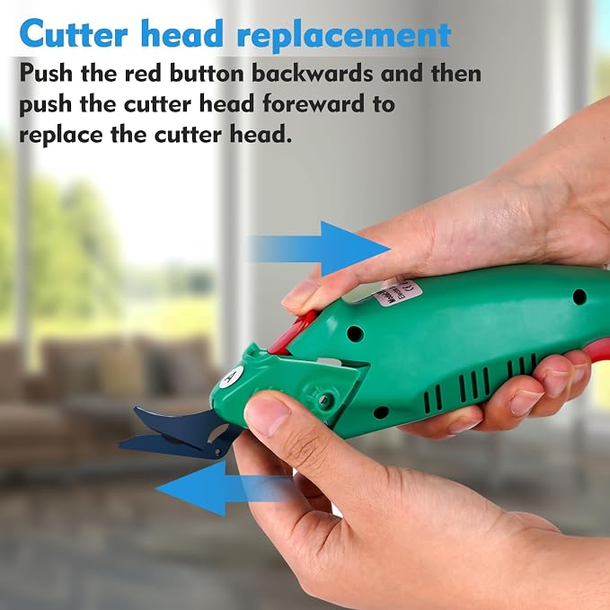 MXBAOHENG Sharp Blade Cutting Head for Wbt-2 Fabric Electric Scissors Cloth Cutter (Model A)
