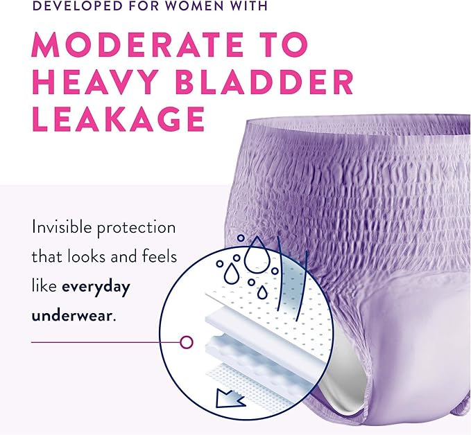 Prevail Daily Underwear Disposable Underwear Female Pull On with Tear Away Seams Medium, PWC-512/1, 60, 20 Ct