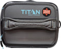 Arctic Zone Titan Fridge Cold Crush Resistant Expandable Lunch Bag - With Reusable Gel Ice Packs Plus Food Container Set - Gray and Blue