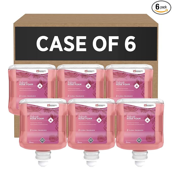 SC Johnson Professional REFRESH ROSE FOAM HAND SOAP 1 LITERS, 6 PACK