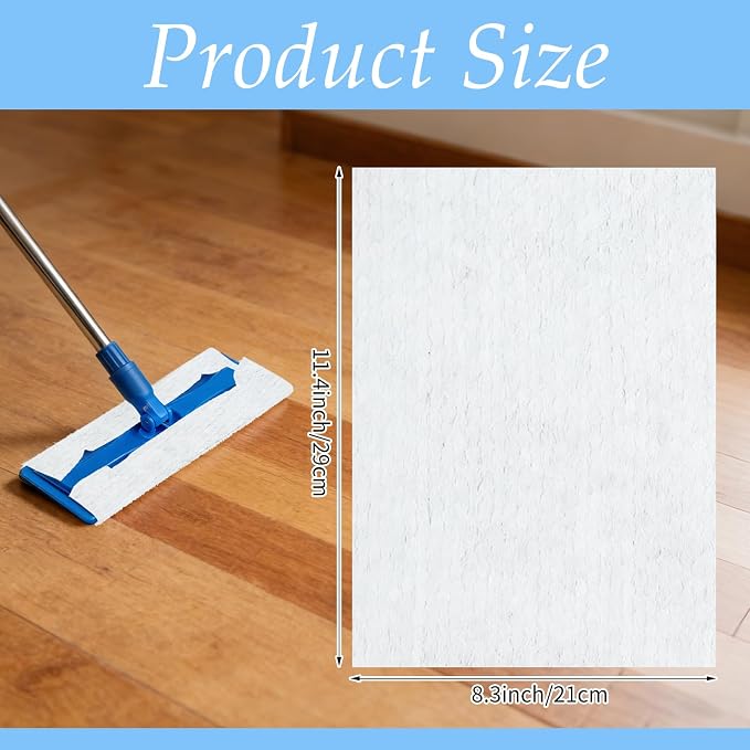 1000 Pcs Sweeper Dry Mop Refills Dry Duster Cloths Disposable Mop Pad Refills Floor Sweeping Cloths for Floor Mopping and Cleaning