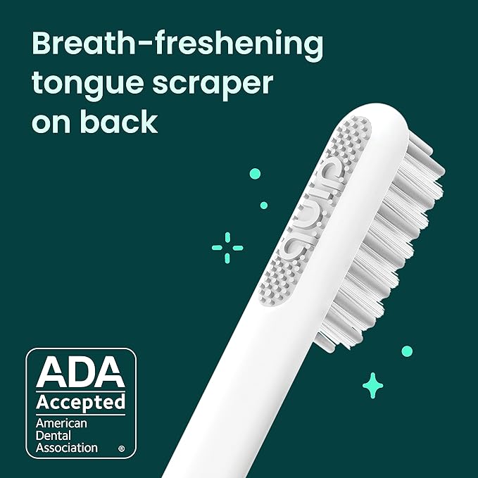 quip Sonic Toothbrush Replacement Heads for Adults - 6 Pack - Verified quip Standard Brush Head Refills for Electric Toothbrushes - Soft Bristles, Compact & Flexible - Last 3 Months Each