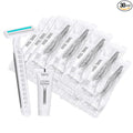 Disposable Razors in Bulk Pack of 30,Gray Bulk Razors Disposable Individually Wrapped Twin Blade Disposable Shaving Razors with Shaving Cream and Clear Cap Set for Homeless,Hotel,Charity,Travel