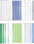 LANE LINEN 6 Pack Beach Towels Bulk, Oversized, 39"x71" - Cabana Collection | Classic Cabana Stripe - Fast-Drying Travel Companion - Reinforced Hems, No Fraying - Fade & Shrink Resistant - Pool Day
