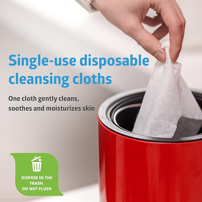 FitRight Personal Cleansing Wipes with Aloe 8x10 Unscented 600 Count | Moisturizing Body Wipes for Adults, Incontinence Cleaning, Cloth Wipes for Elderly Care & Bathing
