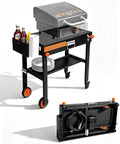 Blackstone Stand for 17" or 22" Griddle, Heavy Duty 450 LBS Blackstone Table, Foldable Portable Grill Cart with Locking Wheels, 20s Quick Setup, Anti-Wobble, Ideal for Backyard, Camping, Tailgating