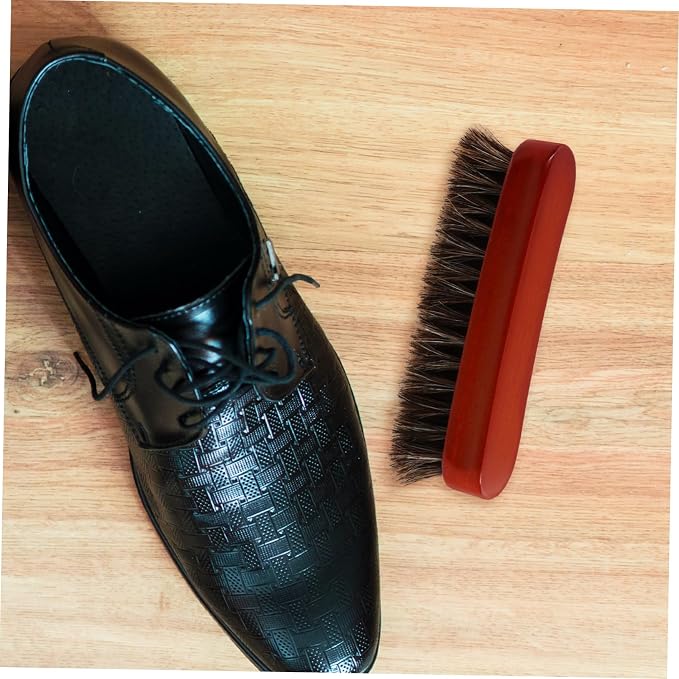 5pcs Laundry Scrubbing Brush Portable Wooden Shoe Cleaner Brush Ergonomic Handle for Boot Cleaning and Polishing for Shoes and Sneakers