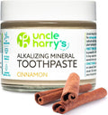 Uncle Harry's Cinnamon Remineralizing Toothpaste | Natural Whitening Tooth Paste Freshens Breath & Promotes Enamel | Vegan Fluoride Free Toothpaste