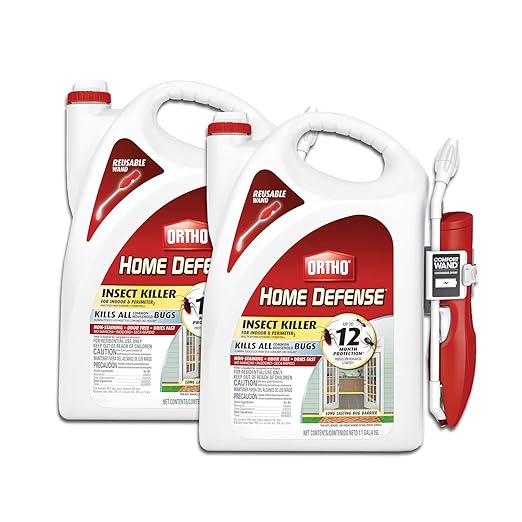 Ortho Home Defense Insect Killer for Indoor and Perimeter2 with Comfort Wand - Ready-To-Use Bug Spray, Kills Ants, Cockroaches & Spiders, 1.1 gal. (2-pack)