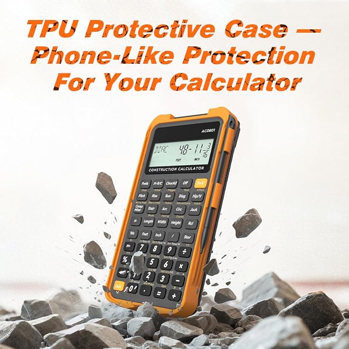 ROATEE Construction Calculator Protective Case and Notepad