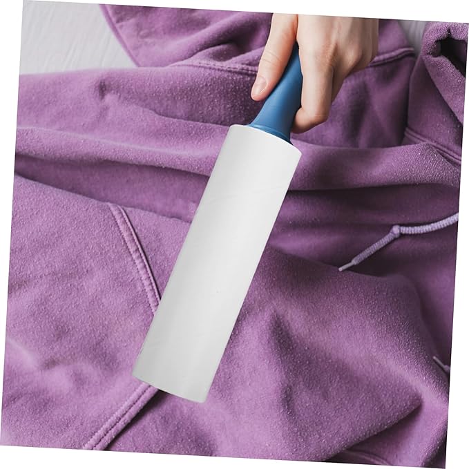 SECFOU 10rolls Lint Roller Refill Pack Wide Pet Hair Adhesive Sticky Roller for Clothes Upholstery Bed Furniture Lint Removal