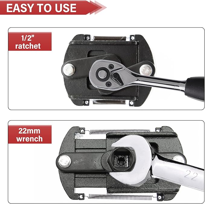 2Pcs Adjustable Oil Filter Wrench Removal Tool, Universal Oil Filter Cap socket Wrench, 60-80mm & 80-105mm Oil Filter Wrench