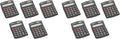 Amazon Basics LCD 8-Digit Desktop Calculator, Portable and Easy to Use, Black, 10-Pack