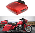 Advanblack Road Glide Tour Trunk Pack Wicked Red Chopped Tour Trunk Pack Backrest Pad for '97-'25 Harley Touring Road King Street Glide Electra Glide CVO models